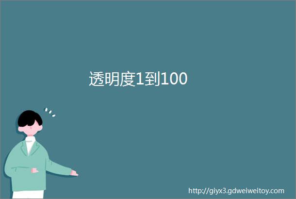 透明度1到100